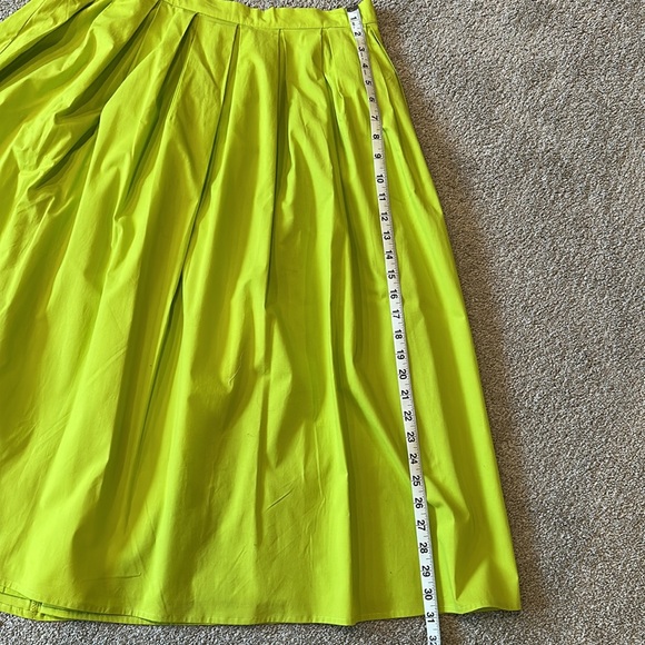 Scoop Lime Green A-Line Skirt - Picture 6 of 7